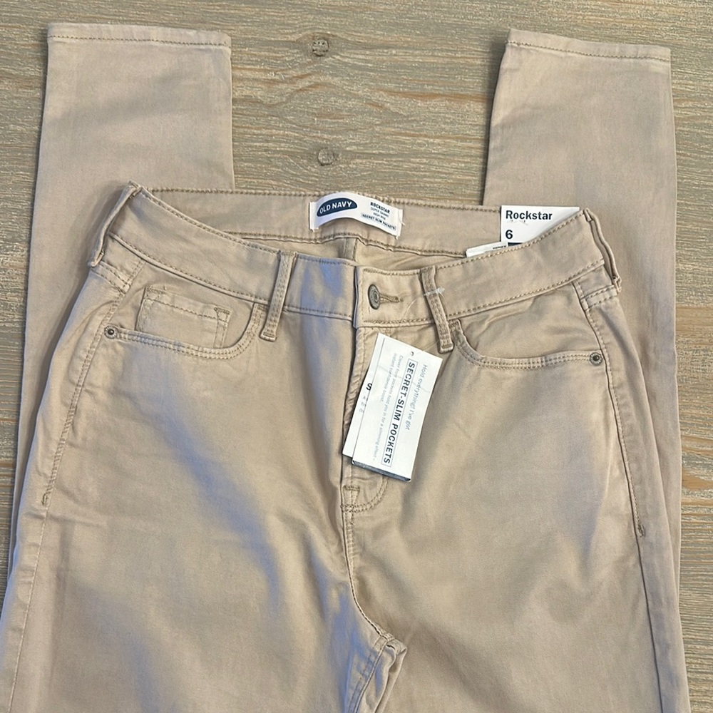 Old Navy Rockstar Khaki Jeans